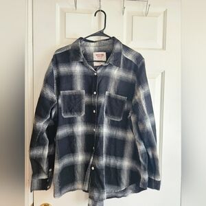 Mossimo Supply Co. Black and White Checkered Shirt